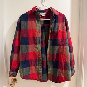 Dressbarn Multicolor Plaid Women’s Button-Up Shirt